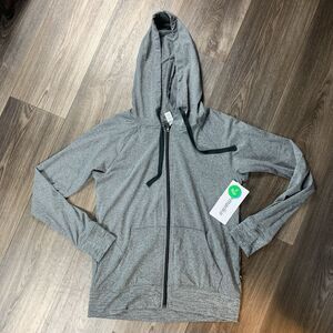 Marika Hoodie Women’s Medium Gray Full Zip Athleisure Active Outdoor New